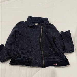 Hollister Dark Blue Knit Sweater